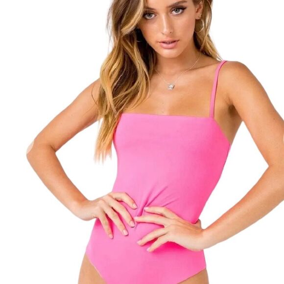 Princess Polly Aarush Neon Pink Bodysuit Size 4 - Picture 1 of 12